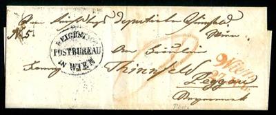 Ö Vorphila 1848 "REICHSTAGS/ POSTBUREAU/IN - Briefmarken