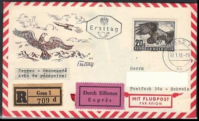 Poststück - Österr., - Briefmarken