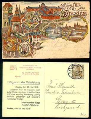 Poststück - Partie alte Ansichtskarten D.Reich + 3. Reich, - Francobolli