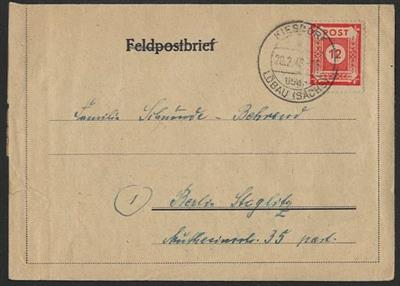 Poststück - Frühes Nachkriegsdeutschland - Francobolli