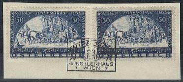 Briefstück - Österr. WIPA glatt + WIPA - Stamps