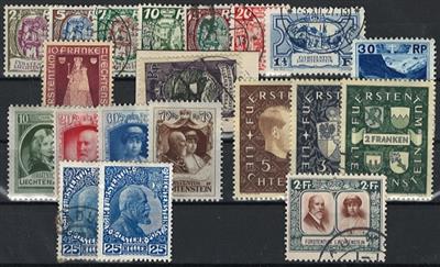 Liechtenstein **/*/gestempelt - 1912/39 Kleine - Stamps