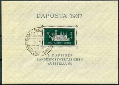 gestempelt - Danzig Block Nr. 1   MI - Briefmarken