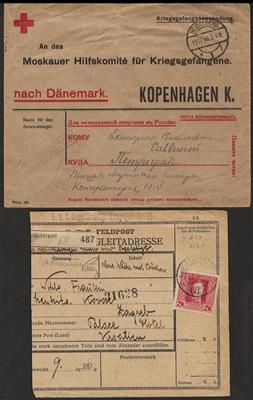 Poststück - Partie meist Österr. Feld- und Zensurpost WK I, - Briefmarken