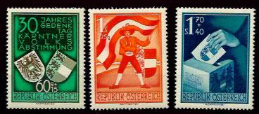 ** - Österreich   ANK Nr. 964/66 (Kärntner Abstimmung), - Francobolli