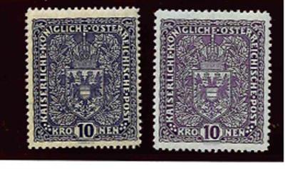 * - Österreich Nr. 203 a und 207, - Francobolli