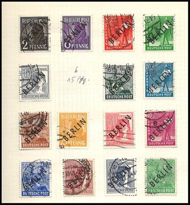 gestempelt - Sammlung Berlin ca. 1948/78, - Briefmarken