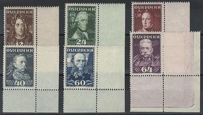 ** - Österreich Nr. 617/622 (Heerführer), - Briefmarken