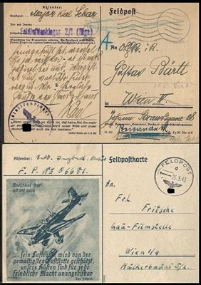 Poststück - Partie D. Feldpost WK II, - Briefmarken