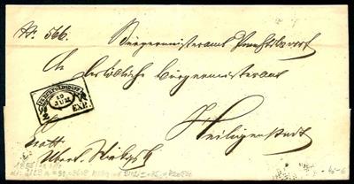 Österr. 1849/56 Fahnenstempel "MAUER/5. OCT/1. Exp." - Briefmarken