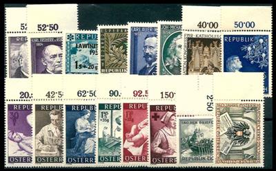 ** - Österr.   ANK Nr. 1005/20 (Jahrgang 1954 kpl.), - Briefmarken