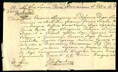 Ö Vorphila 1841 "Szalontha" Zier- Ovalstempel auf Brief mit sehr langer politischen Anschrift und Titeln, - Briefmarken und Ansichtskarten
