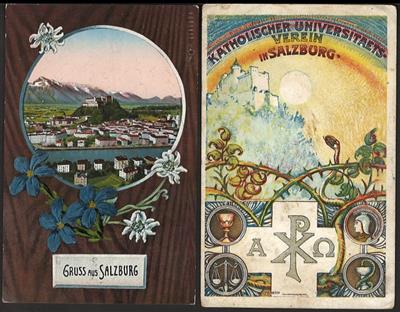 Poststück - Partie AK Salzburg u.a. mit Lend-Tamsweg-Salzburg Stadt etc., - Briefmarken und Ansichtskarten