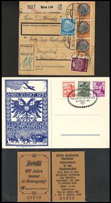 Poststück - Partie Belege Österr. Monarchie bis Ostmark, - Briefmarken und Ansichtskarten