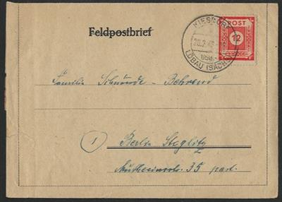 Poststück - Frühes Nachkriegsdeutschland - Stamps