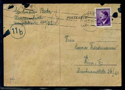 1944 Ghetto Theresienstadt: Vordruckkarte - Stamps