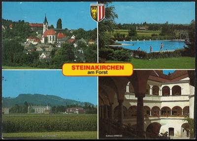 "Steinakirchen am Forst" 2 moderne - Stamps and postcards