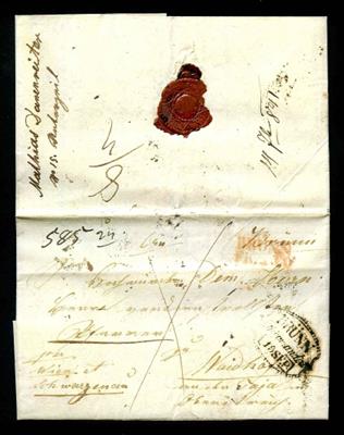 1836/49 Brünn: ZierovalOrtsstempel, - Známky a pohlednice