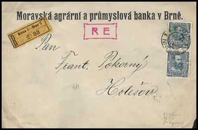 Poststück - Österr Nr. 149 (senk. Paar) auf - Známky a pohlednice