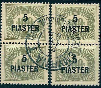 .gestempelt - Österr Post in der Levante - Stamps and Postcards