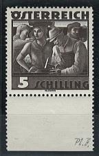 ** - Österr. Nr. 587I (PLATTENFEHLER "Farbfleck im G"), - Francobolli e Cartoline