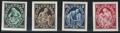 ** - Österr. Nr. 642U/45U (Winterhilfswerk IV aus 1937), - Stamps and Postcards