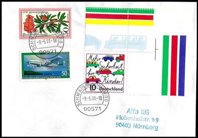 BRD Poststück - 2001 Kinder im Strassenverkehr, - Známky a pohlednice