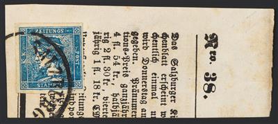 Briefstück - Österr. Nr. 6 IIIb vollrandiges - Briefmarken und Ansichtskarten