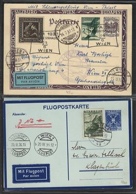 Poststück - Österr. 1933 - LP 2 Sonderflug-Karte - Známky a pohlednice
