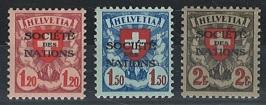 * - Schweiz - Internat. Ämter - Völkerbund Nr. 23x/25x, - Briefmarken und Ansichtskarten