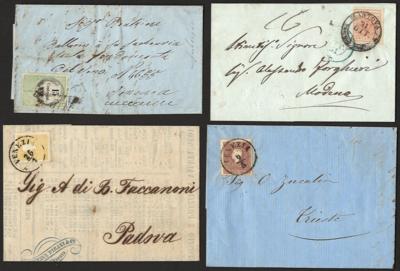 Poststück - Lombardei - Venetien aus 1851/1861, - Briefmarken und Ansichtskarten