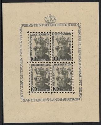 ** - Liechtenstein Nr. 247 im Kleinbogen - Briefmarken und Ansichtskarten
