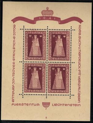** - Liechtenstein Nr. 197 im Kleinbogen - Briefmarken und Ansichtskarten