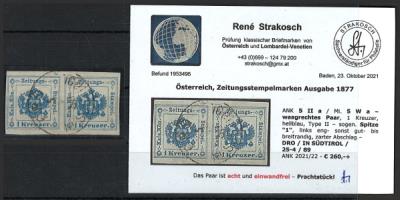 .gestempelt - Zeitungsstempel 1877 Nr.5 IIa - Známky a pohlednice