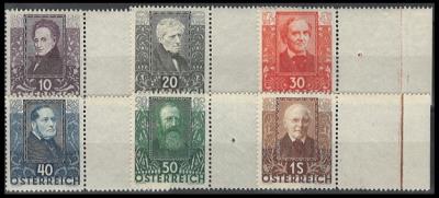 ** - Östereich 1931 Nr. 524-29 (Österr. Dichter) einheitlich - Stamps and postcards