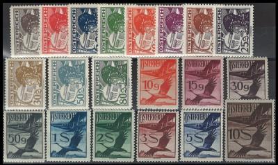 ** Österreich 1925/30 Nr. 468-487 (Flugpost - Známky a pohlednice