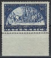 ** - Österreich 1933 Nr. 555 (WIPA Marke glattes Papier), - Briefmarken und Ansichtskarten