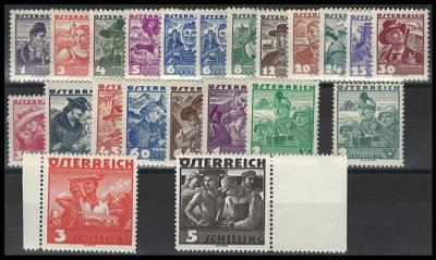 ** Österreich 1934 Nr. 567-587 (FM - Stamps and postcards