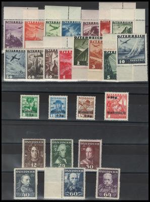 ** - Österreich 1935/37 Nr.598-612 (Flugpost), - Známky a pohlednice