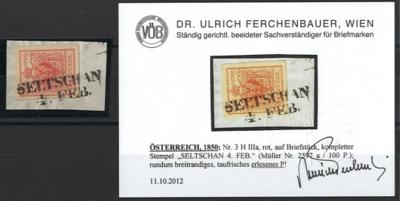 Briefstück - Österr. - Abstempelungen Ausg. 1850 - Böhmen, - Stamps and postcards