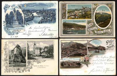 PoststückPartie AK Österreich, - Známky a pohlednice