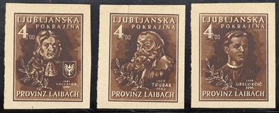 (*) - D. Bes. Laibach Nr. I V/VI V (1945, - Známky