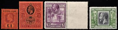 */**/gestempelt/(*) - Sammlung Sierra Leone ca. 1859/1956, - Briefmarken