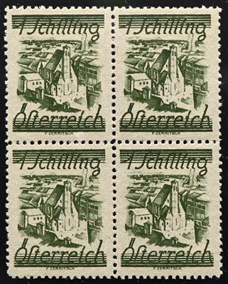 ** - Österr. 1925 Ziffernserie in Viererblöcken, - Stamps