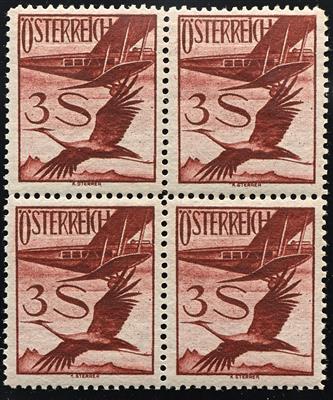 ** - Österr. Flug 1925/1930 in Viererblöcken, - Stamps