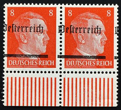 ** - Österr. Lokalausgabe Scheibbs 8 Pfg. Type III in Unterrandpaar, - Briefmarken