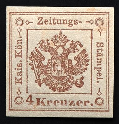 * - Österr. Zeitungsstempelmarke Nr. 4, - Briefmarken