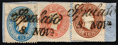 Briefstück - Partie Österr. Briefstücke Ausg. 1858/1861, - Briefmarken