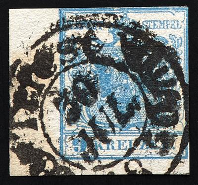 gestempelt - Österreich Nr. 5 H I (P 27 = Abstand 1,1 mm), - Briefmarken