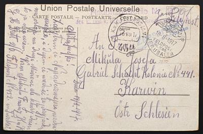 Poststück - 1916/1917, - Briefmarken